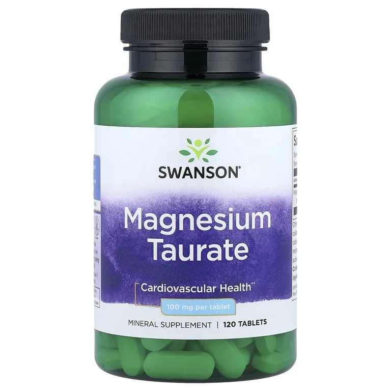 Swanson Vitamins, таурат магния, 100 мг, 120 таблеток