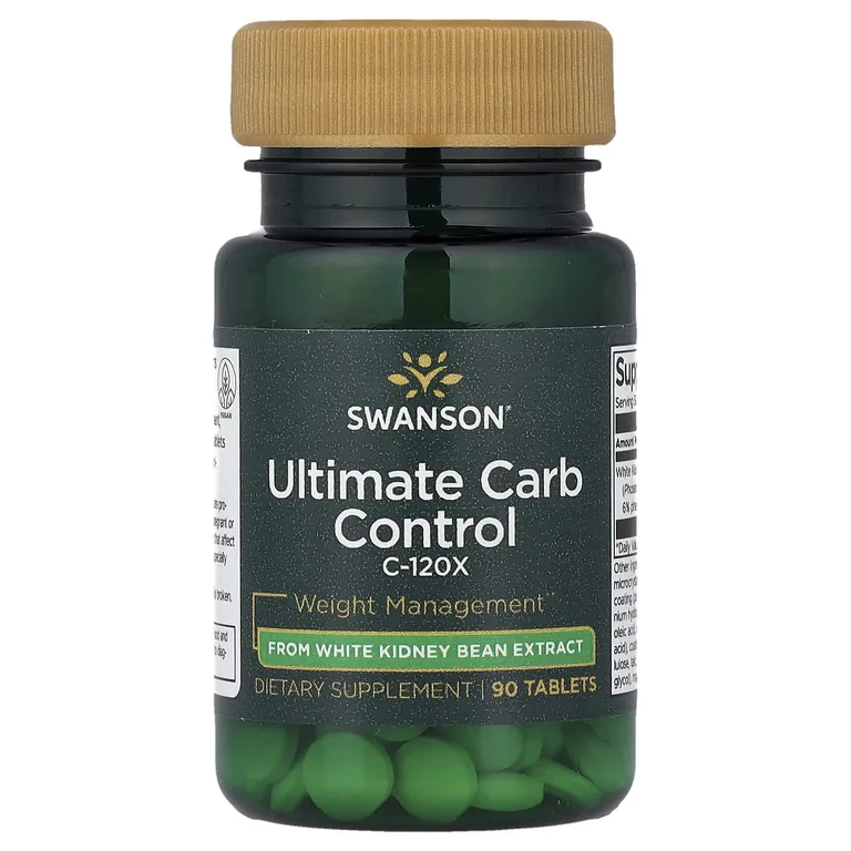 Swanson Vitamins, Ultimate Carb Control, C-120X, 90 таблеток (33,3 мг в одной таблетке)