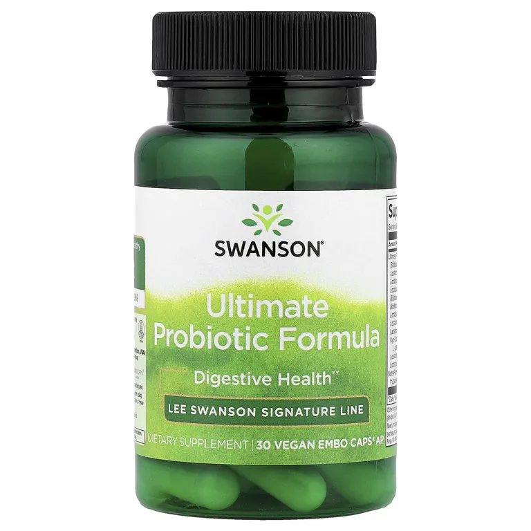 Swanson Vitamins, Ultimate Probiotic Formula, 30 вегетарианских капсул Embo Ap