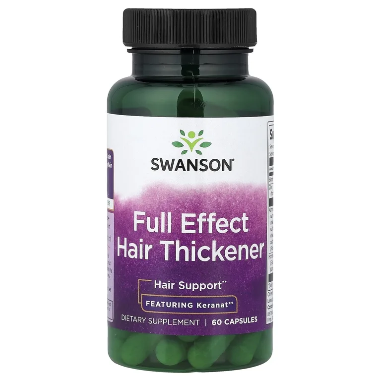 Swanson Vitamins, Утолщение для волос с полным эффектом, 60 капсул