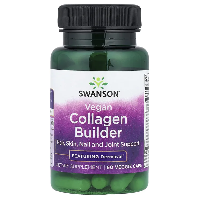 Swanson Vitamins, Vegan Collagen Builder, 60 растительных капсул