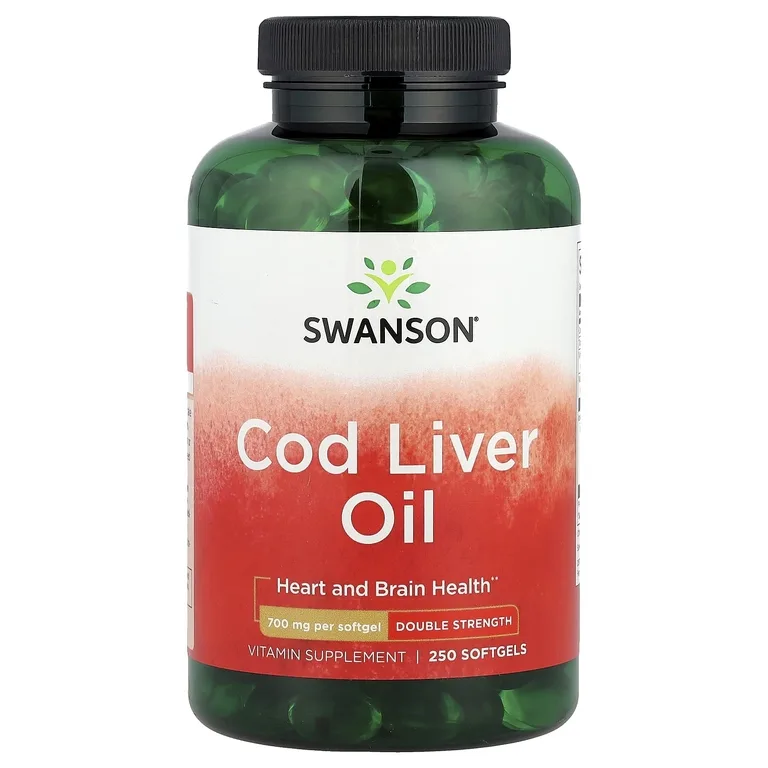 Swanson Vitamins, жир печени трески, 250 капсул