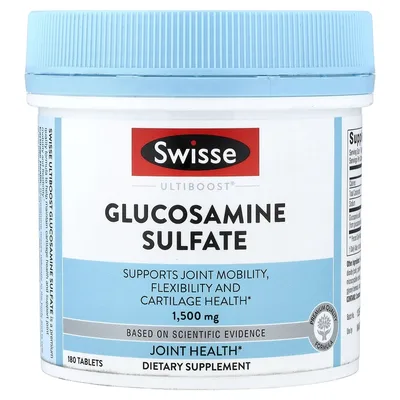Swisse, Ultiboost, сульфат глюкозамина, 1500 мг, 180 таблеток