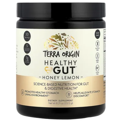 Terra Origin, добавка для нормализации функций желудочно-кишечного тракта, со вкусом мёда и лимона, 232,2 г (8,19 унции)