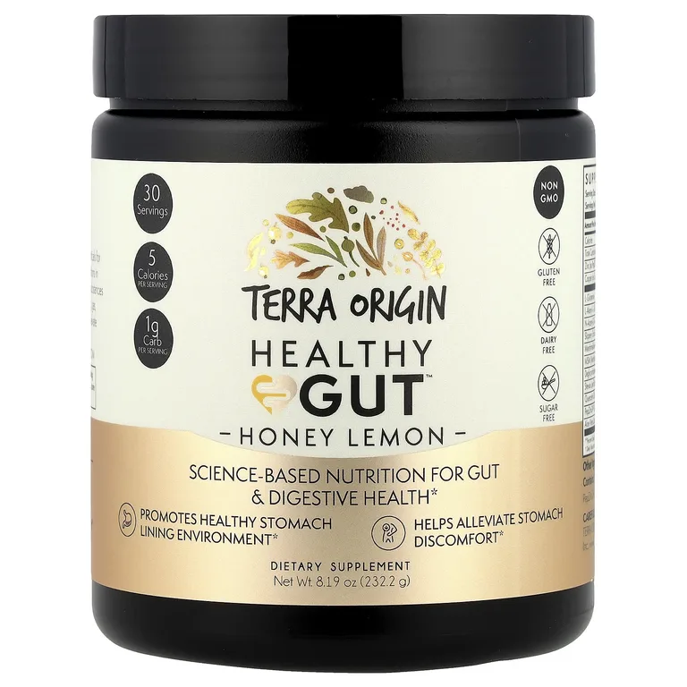 Terra Origin, добавка для нормализации функций желудочно-кишечного тракта, со вкусом мёда и лимона, 232,2 г (8,19 унции)