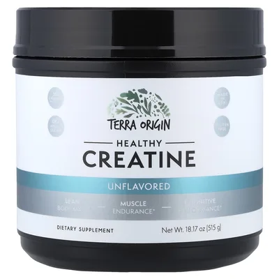 Terra Origin, здоровый креатин, без вкусовых добавок, 515 г (18,17 унции)