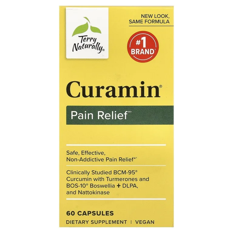 Terry Naturally, Curamin® для облегчения боли, 60 капсул