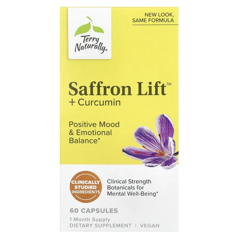 Terry Naturally, Saffron Life + куркумин`` 60 капсул