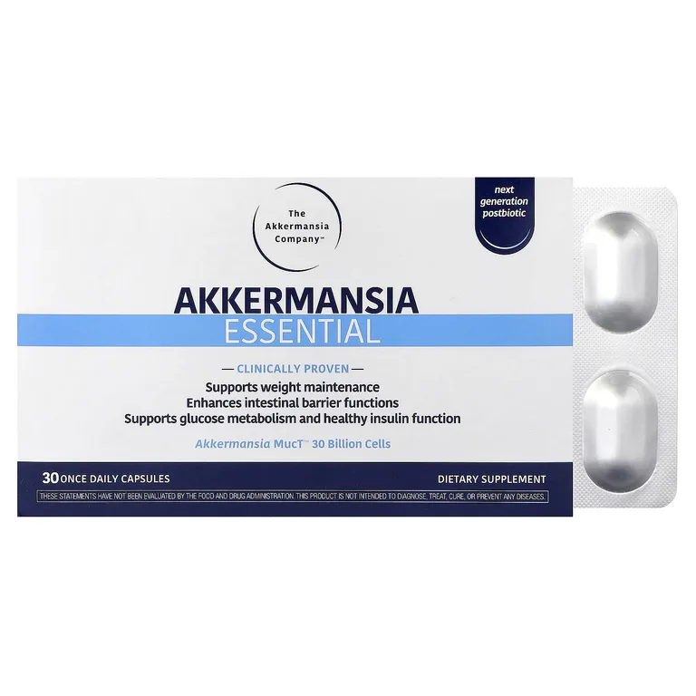 The Akkermansia Company, Akkermansia Essential, 30 капсул для ежедневного приема (150 мг в капсуле)