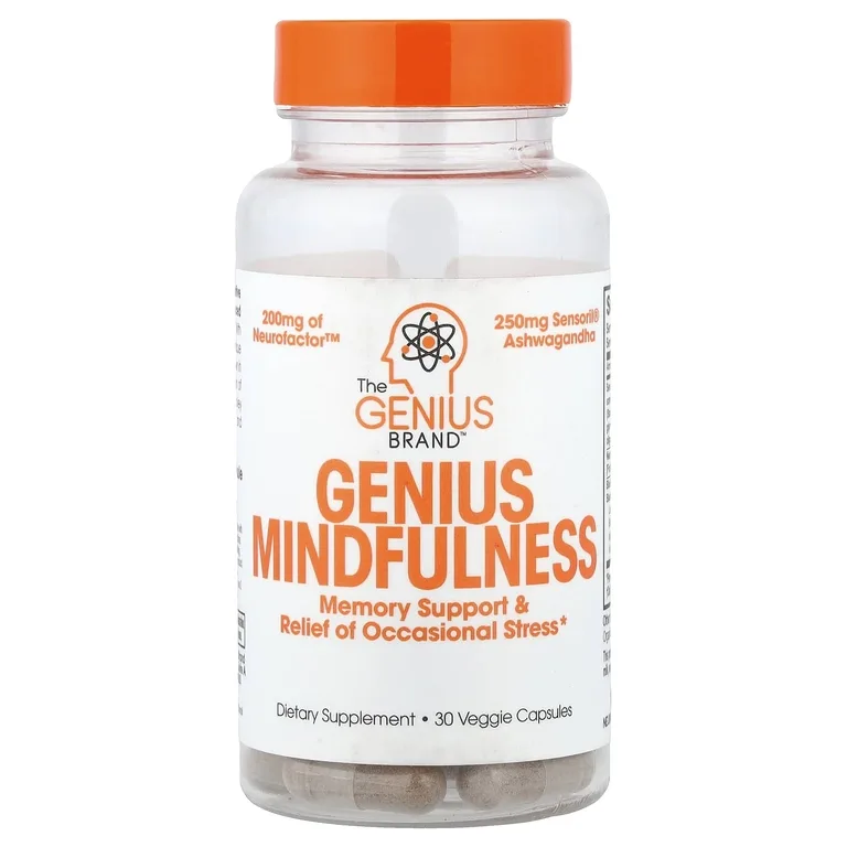 The Genius Brand, Genius Mindfullness, 30 растительных капсул