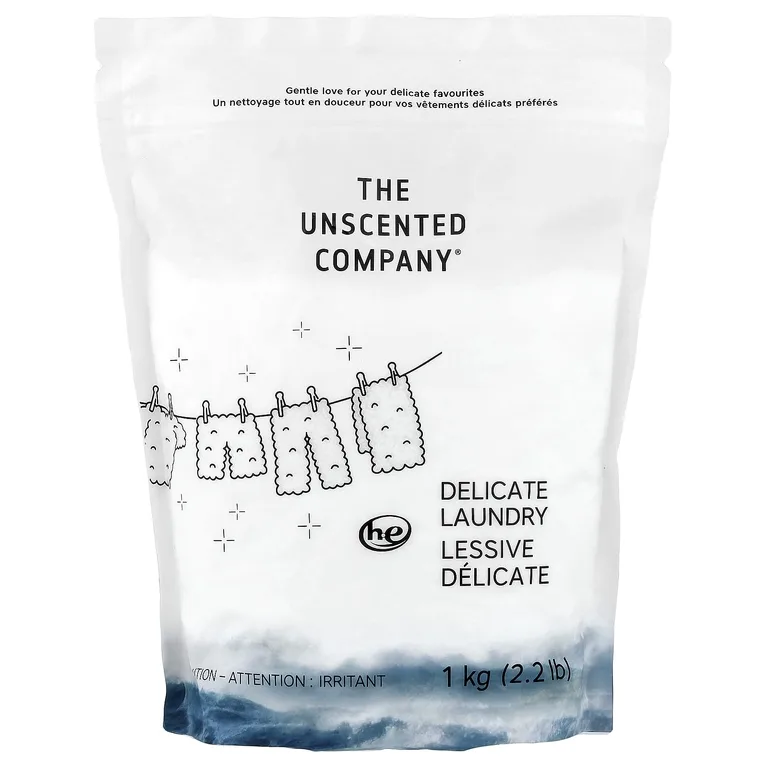 The Unscented Company, средство для деликатной стирки, без отдушек, 1 кг (2,2 фунта)