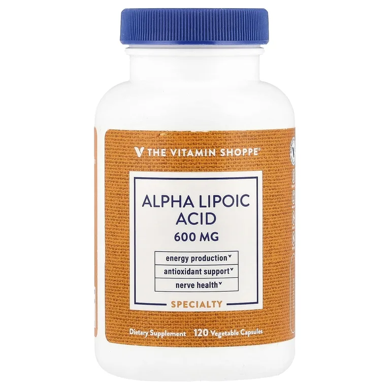 The Vitamin Shoppe, Альфа-липоевая кислота, 600 мг, 120 растительных капсул
