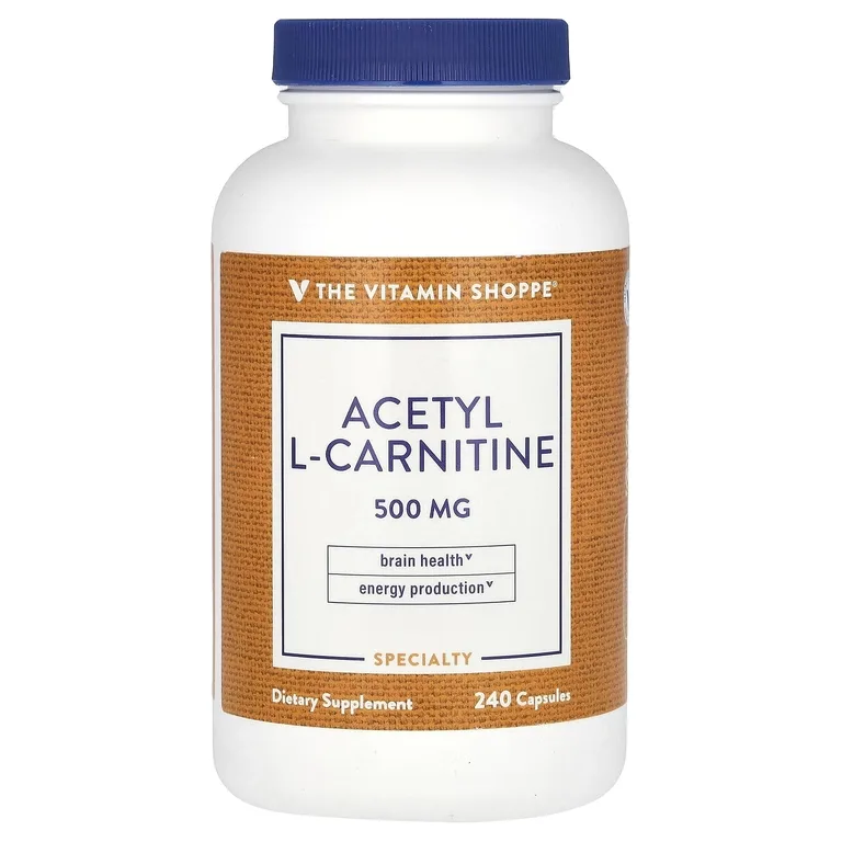 The Vitamin Shoppe, ацетил-L-карнитин, 500 мг, 240 капсул