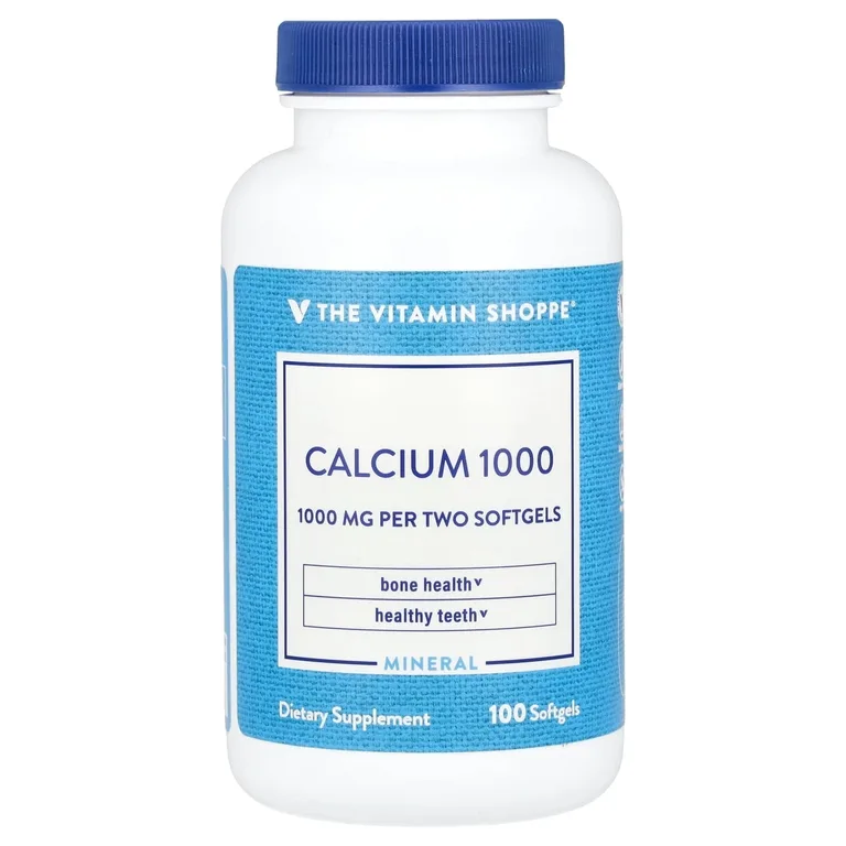 The Vitamin Shoppe, кальций 1000, 100 капсул