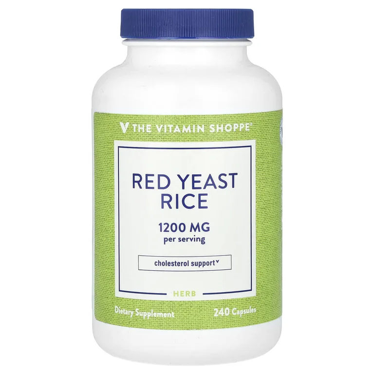 The Vitamin Shoppe, красный ферментированный рис, 240 капсул (600 мг в 1 капсуле)