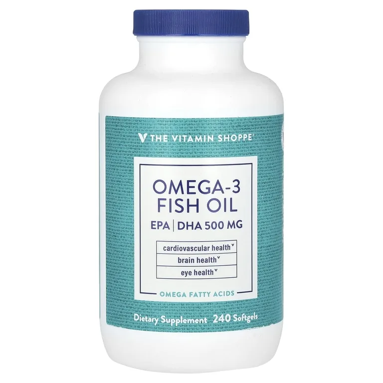 The Vitamin Shoppe, рыбий жир с омега-3, 240 мягких таблеток
