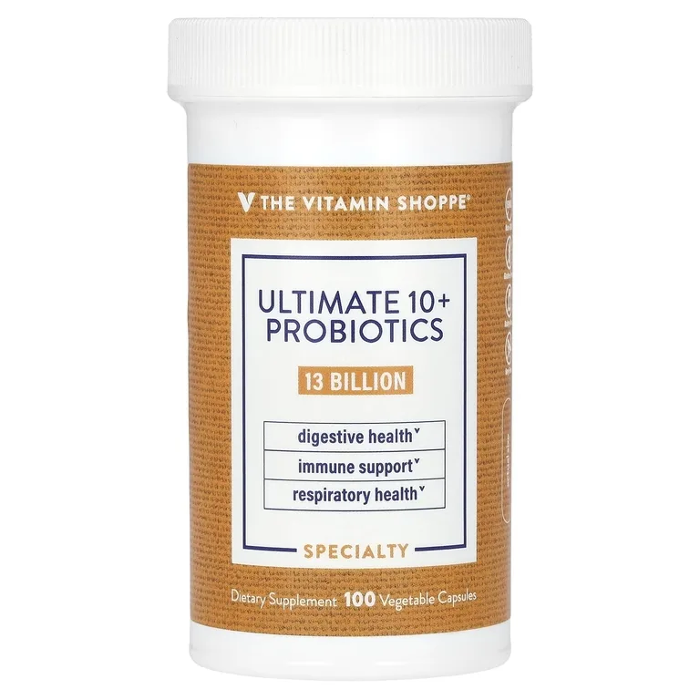 The Vitamin Shoppe, Ultimate 10+, пробиотики, 13 млрд, 100 растительных капсул