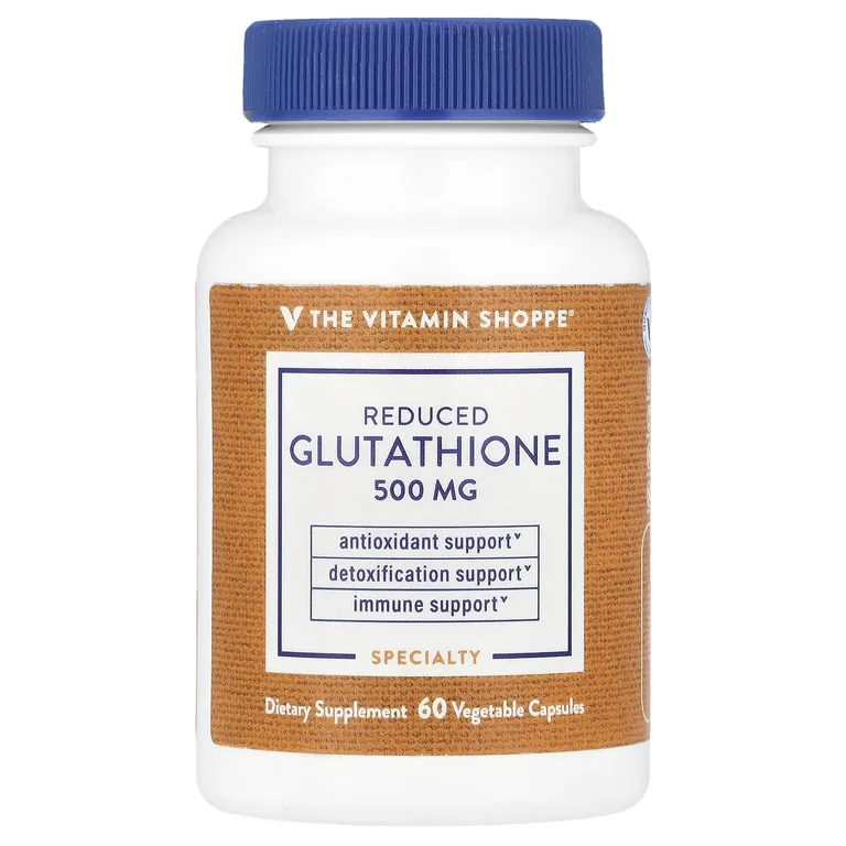 The Vitamin Shoppe, Восстановленный глутатион, 500 мг, 60 растительных капсул