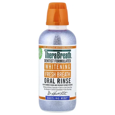 TheraBreath, Whitening Fresh Breath, ополаскиватель для полости рта, ослепительная мята, 473 мл (16 жидк. унц.)