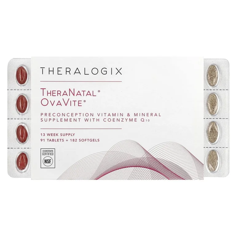 Theralogix, TheraNatal, OvaVite`` 91 таблетка + 182 мягкие таблетки