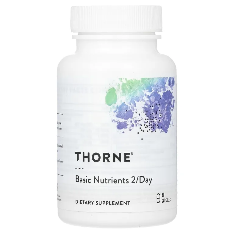 Thorne, базовые питательные вещества, 2 капсулы в день, 60 капсул