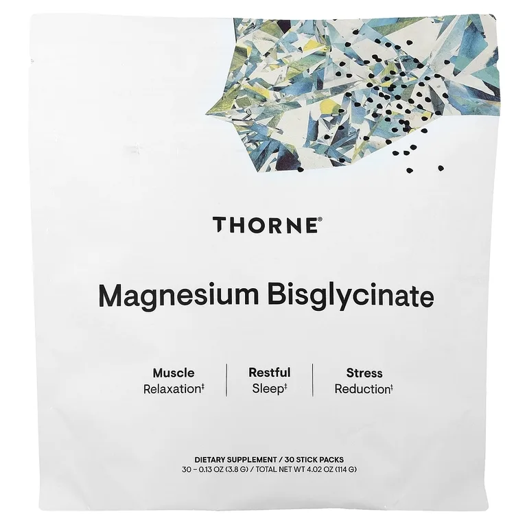 Thorne, Бисглицинат магния, 30 пакетиков по 3,8 г (0,13 унции)