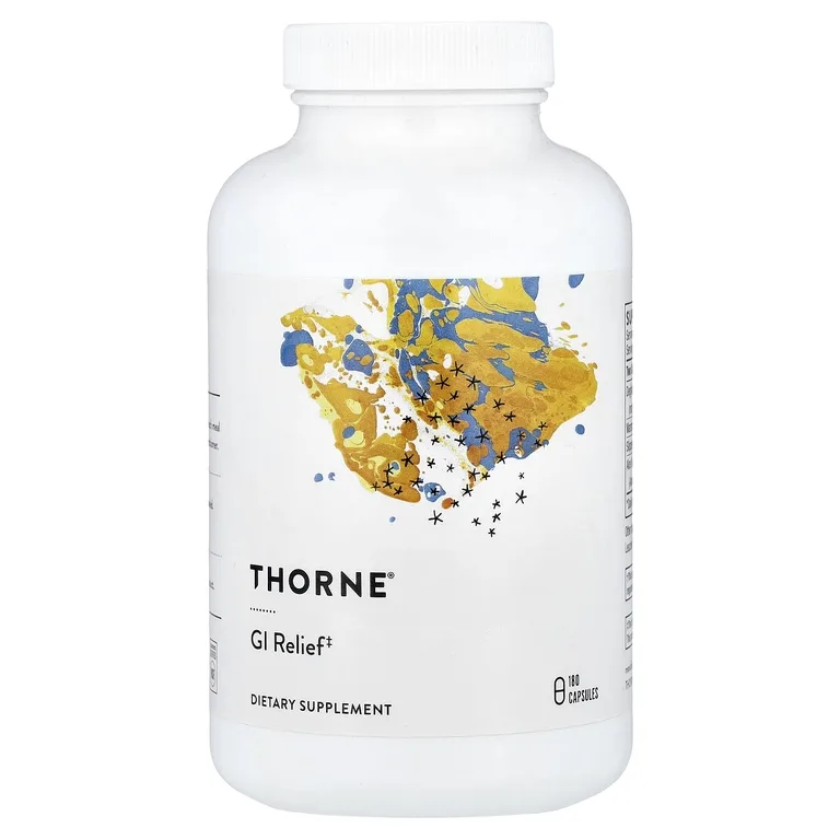 Thorne, добавка для уменьшения раздражения и успокоения слизистых оболочек ЖКТ, 180 капсул