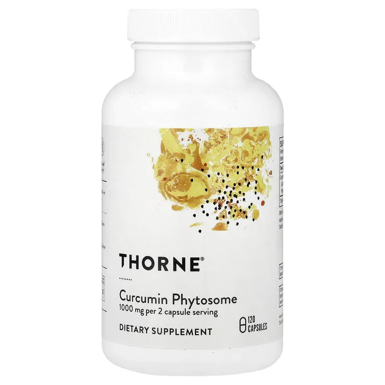 Thorne, фитосома куркумина, 120 капсул (500 мг в 1 капсуле)