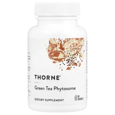 Thorne, фитосомы зеленого чая, 60 капсул (250 мг в 1 капсуле)