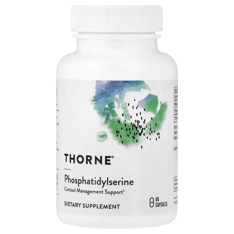 Thorne, Фосфатидилсерин, 60 капсул (100 мг на капсулу)