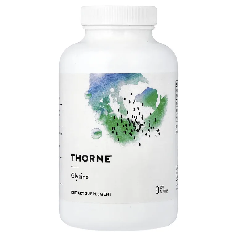 Thorne, глицин, 250 капсул (500 мг в 1 капсуле)
