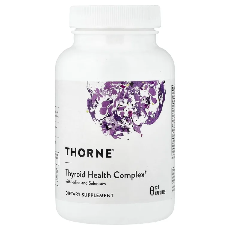 Thorne, кофакторы для щитовидной железы, 120 капсул