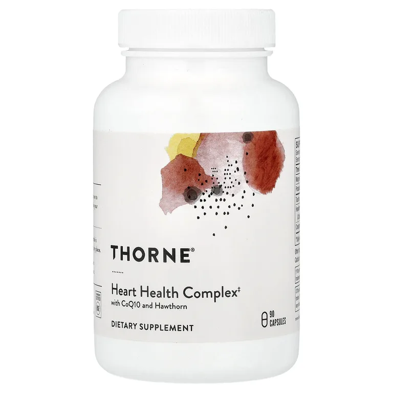Thorne, Комплекс для здоровья сердца с коэнзимом Q10 и боярышником, 90 капсул