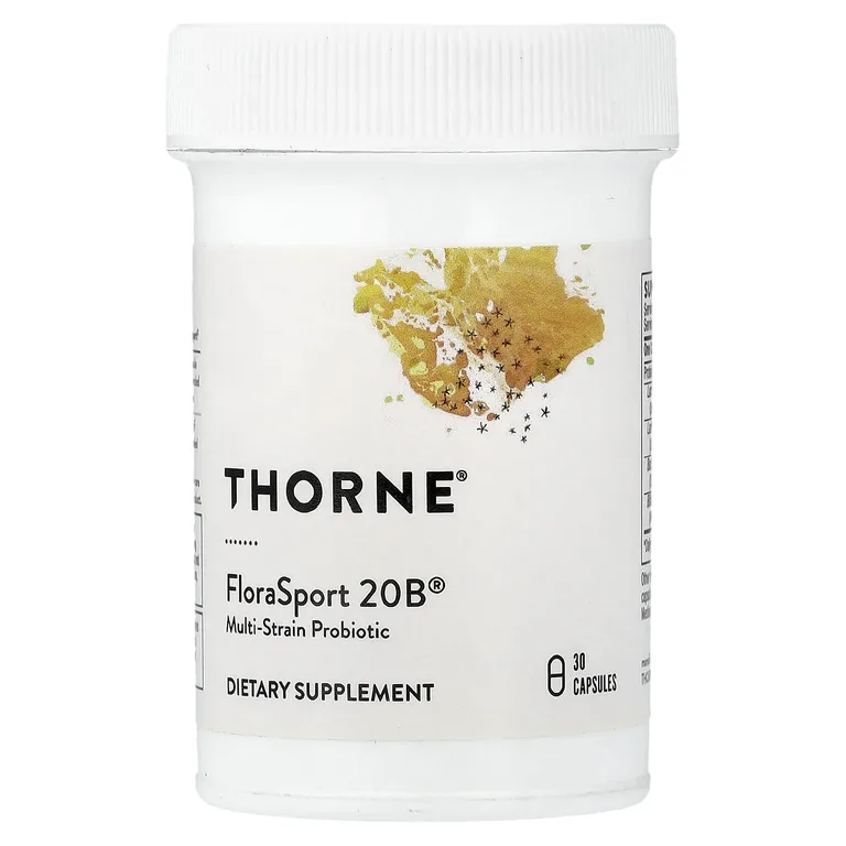 Thorne, комплекс пробиотиков после физической активности, 30 капсул