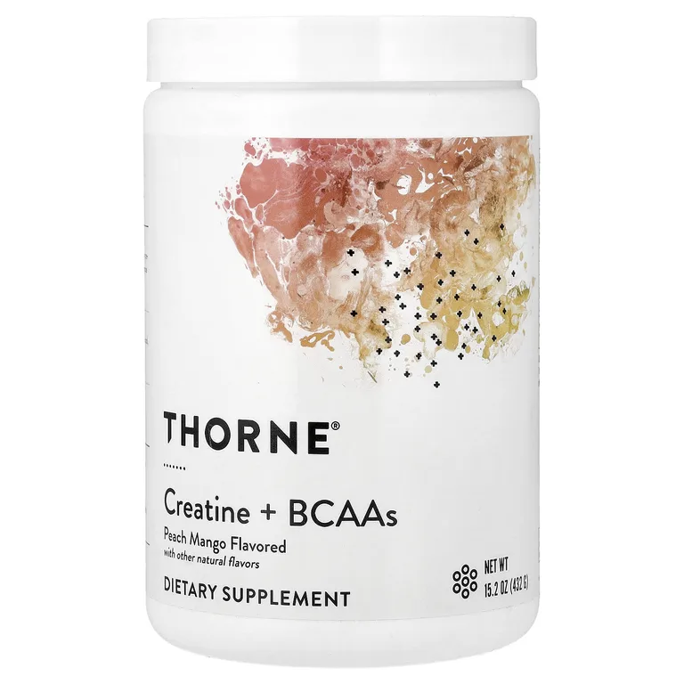 Thorne, креатин и BCAA, персик и манго, 432 г (15,2 унции)