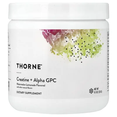Thorne, креатин с альфа-ГФХ, арбузный лимонад, 231 г (8,1 унции)