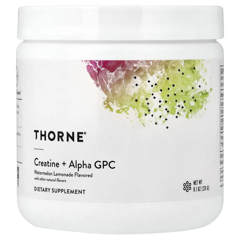 Thorne, креатин с альфа-ГФХ, арбузный лимонад, 231 г (8,1 унции)