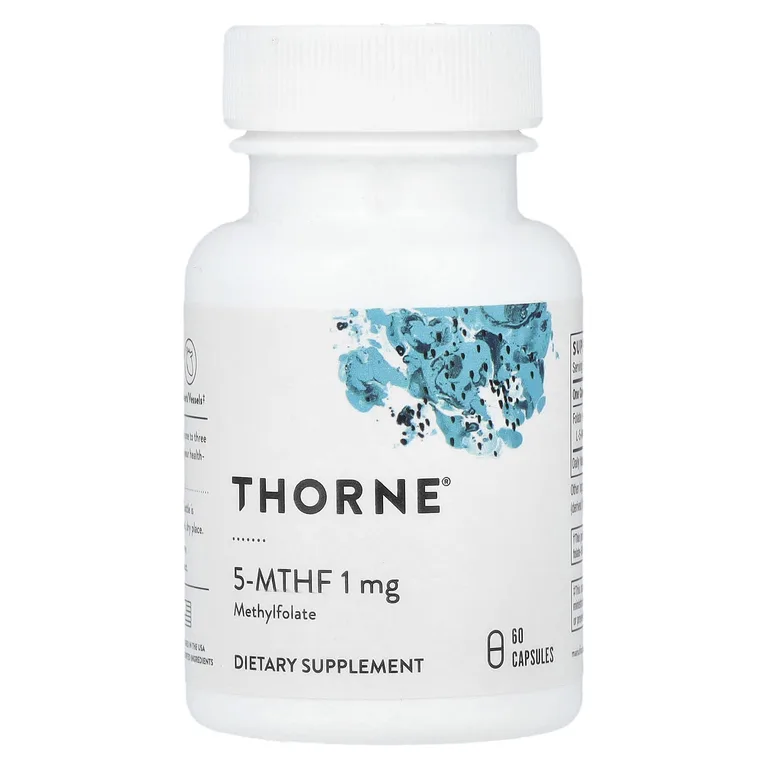 Thorne, L-5-метилтетрагидрофолат, 1 мг, 60 капсул