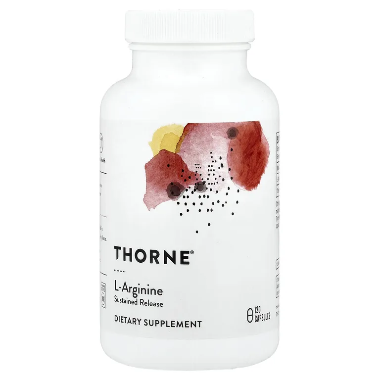 Thorne, L-аргинин, 120 капсул (500 мг в 1 капсуле)