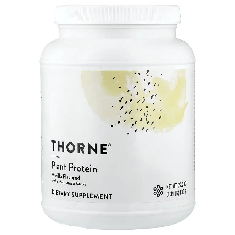 Thorne, растительный протеин, со вкусом ванили, 630 г (1,39 фунта)