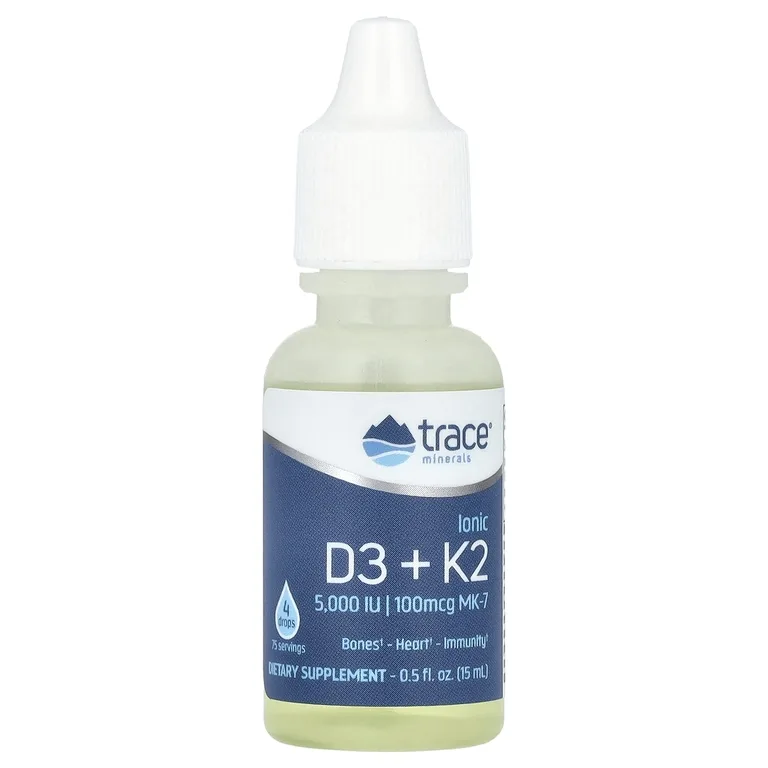 Trace, Ионные D3 + K2, 15 мл (0,5 жидк. унц.)
