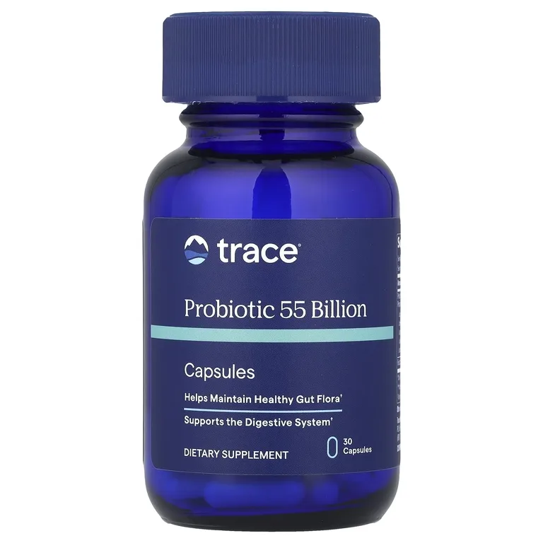 Trace, пробиотик, 55 млрд КОЕ, 30 капсул