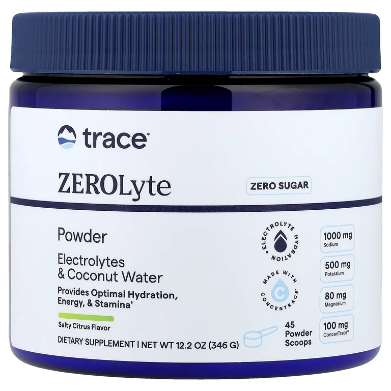 Trace, ZEROLyte в порошке, соленый цитрус, 346 г (12,2 унции)