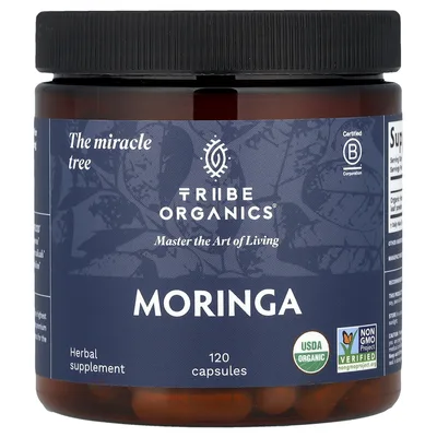 Tribe Organics, Моринга, 120 капсул (600 мг на капсулу)