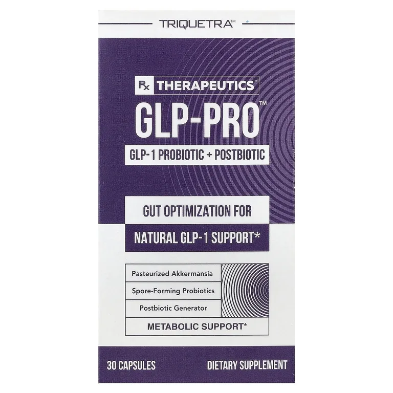 Triquetra Health, PX Therapeutics™, GLP-Pro™ GLP-1, пробиотики и постбиотики, 30 капсул