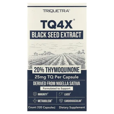 Triquetra Health, TQ4X®, экстракт семян чёрного тмина, 120 капсул