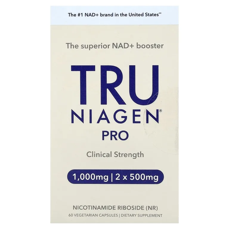 Tru Niagen, Pro, никотинамид рибозид, 60 вегетарианских капсул (500 мг в 1 капсуле)