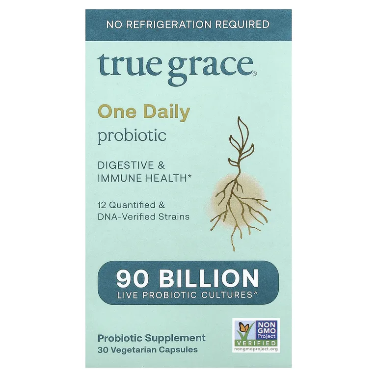 True Grace, One Daily Probiotic, 30 вегетарианских капсул