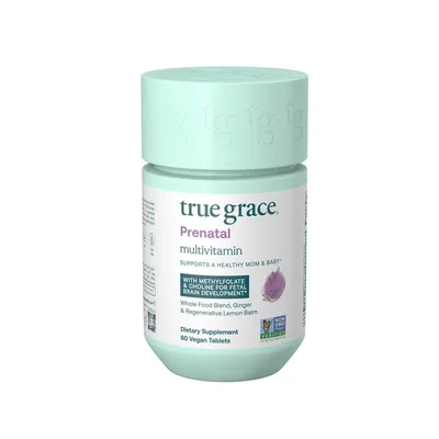 True Grace, Prenatal Multivitamin, 60 Vegan Tablets