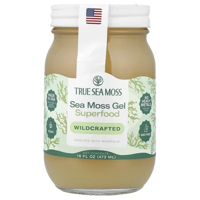 True Sea Moss, гель с дикорастущим морским мхом, 473 мл (16 жидк. унций)